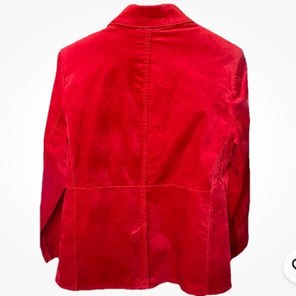 Chico’s Elegant Red velvet Women's Jacket size 2.5 or XL NEW - Picture 2 of 14
